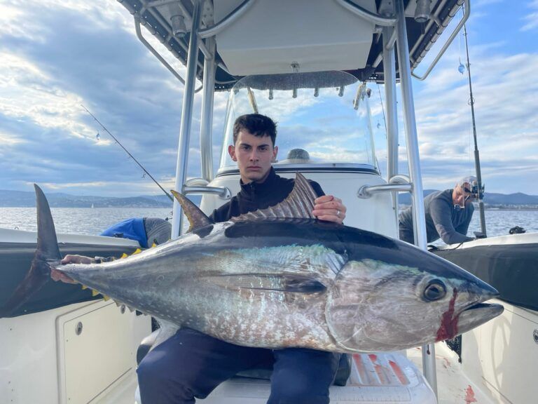 Tuna caught on board off the Costa Brava