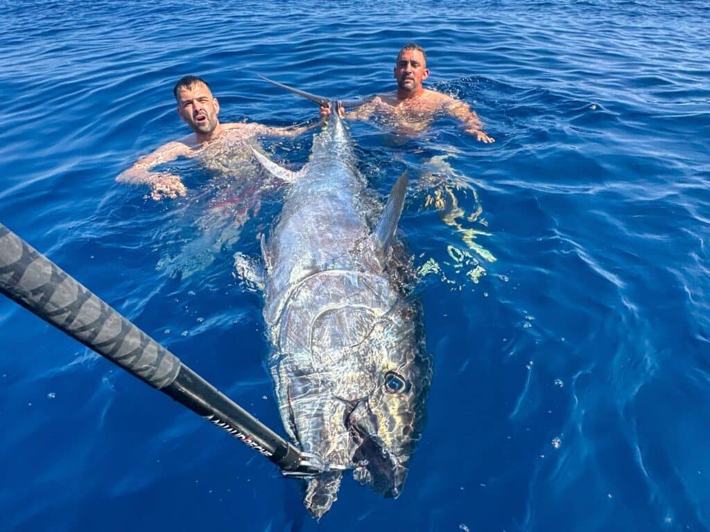 Atún rojo capturado en un charter de pesca en la Costa Brava